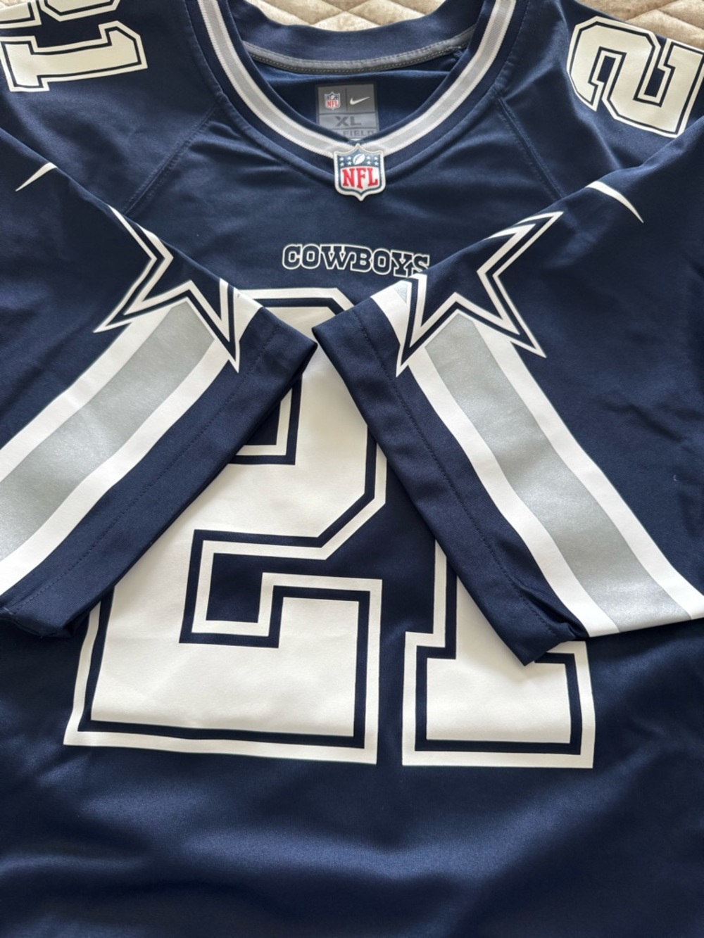 Nike NFL Dallas Cowboys Ezekiel Elliott #21 Jersey Men’s XL Navy - Picture 5 of 10